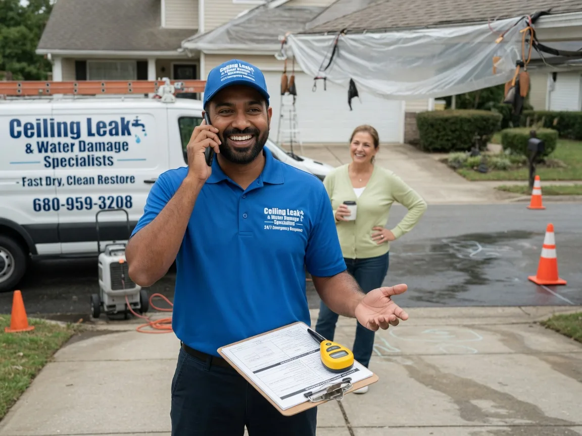 Ceiling Leak Cleanup Bleiblerville, TX FAQs